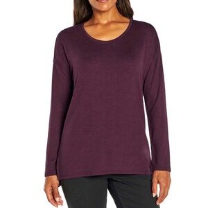 Banana Republic Rich Plum Long Sleeve Top